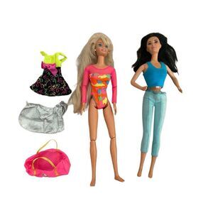 Vintage Gymnastics Barbie And Kira Mattel